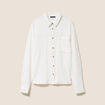 Chemise fluide manches longues ecru femme