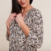 Blouse manches 3/4 noir femme