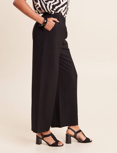 Pantalon magique Le R&eacute;versible large noir femme