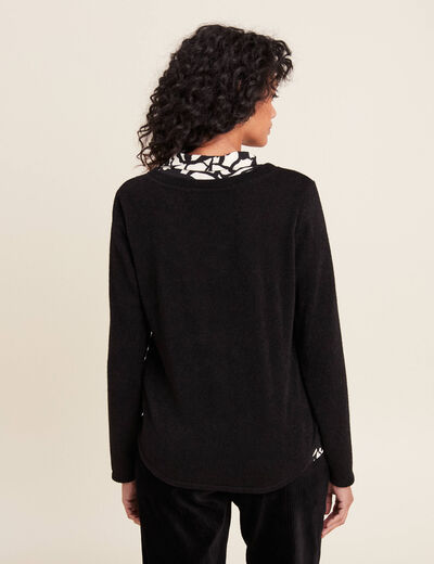 T-shirt manches longues noir femme