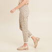 Pantalon coupe mom 7/8&egrave;me blanc femme