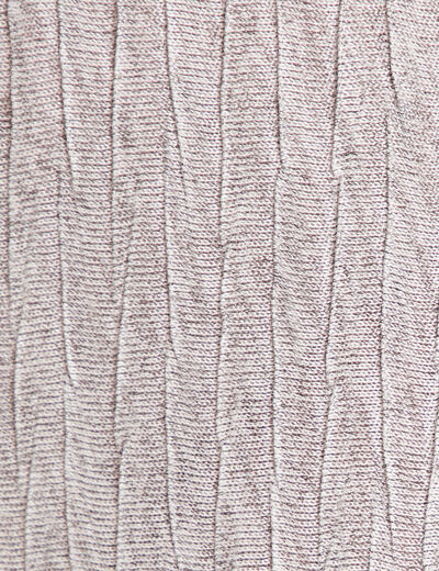 Pantalon flou métallisé gris argent femme