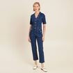Combinaison pantalon en jean denim stone femme