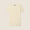 T-shirt manches courtes jaune clair femme