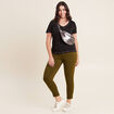 Pantalon magique Le L&eacute;ger coupe ajust&eacute;e vert kaki femme
