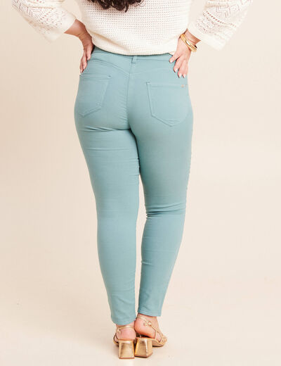 Pantalon magique Le L&eacute;ger coupe ajust&eacute;e bleu turquoise femme