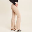 Jean bootcut taille haute sable femme