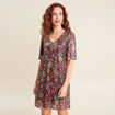 Robe &eacute;vas&eacute;e sequins multicolore femme