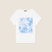 T-shirt manches courtes ecru femme