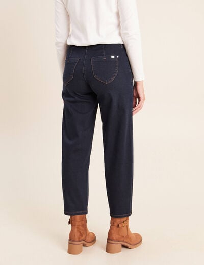 Pantalon magique coupe barrel l'Unique denim blue black femme