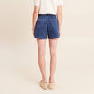 Short en jean taille haute denim stone femme