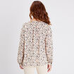 Blouse manches longues beige femme