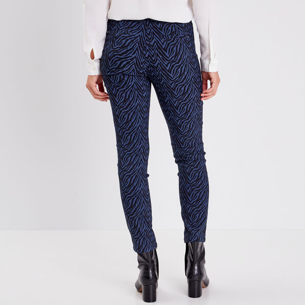 Tregging avec détails zippés bleu femme