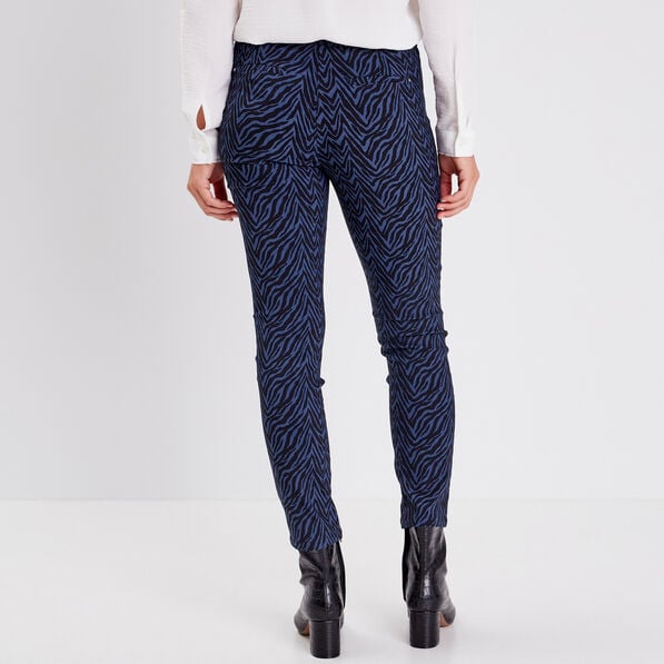 tregging avec details zippes bleu femme Tregging avec détails zippés bleu femme
