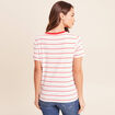 T-shirt manches courtes rose femme