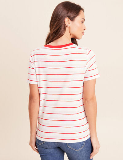 T-shirt manches courtes rose femme