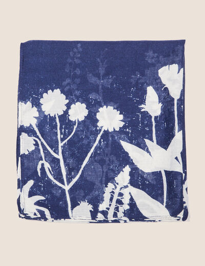 Foulard bleu foncé femme