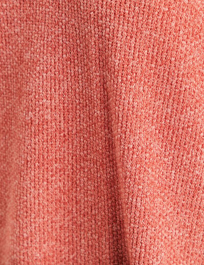 T-shirt col chemise manches 3/4 vieux rose femme