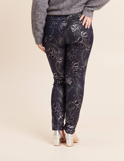 Pantalon magique Le L&eacute;ger enduit bleu femme
