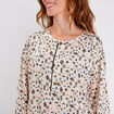 Blouse manches longues beige femme