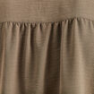 Blouse manches longues col ras du cou vert kaki femme