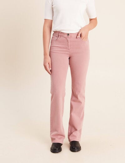 Jean magique L'Unique coupe bootcut rose femme