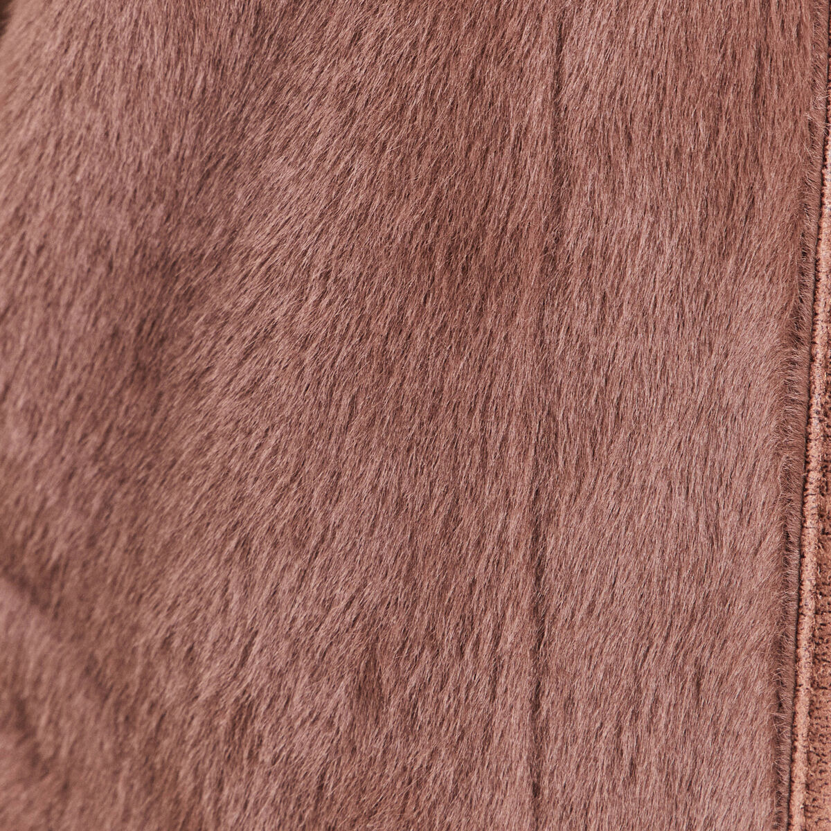 Veste sans manches sans col marron fonc&eacute; marron femme