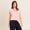 T-shirt manches courtes blanc femme