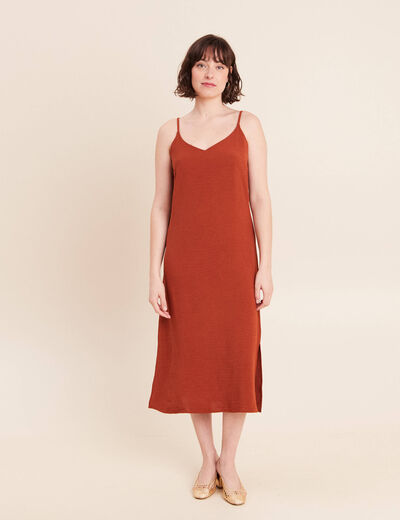 Robe manches longues imprimé léopard TBE marque Stradivarius taille L/40