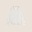 Gilet réversible ajouré ecru femme