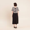Robe longue r&eacute;versible et amovible noir femme