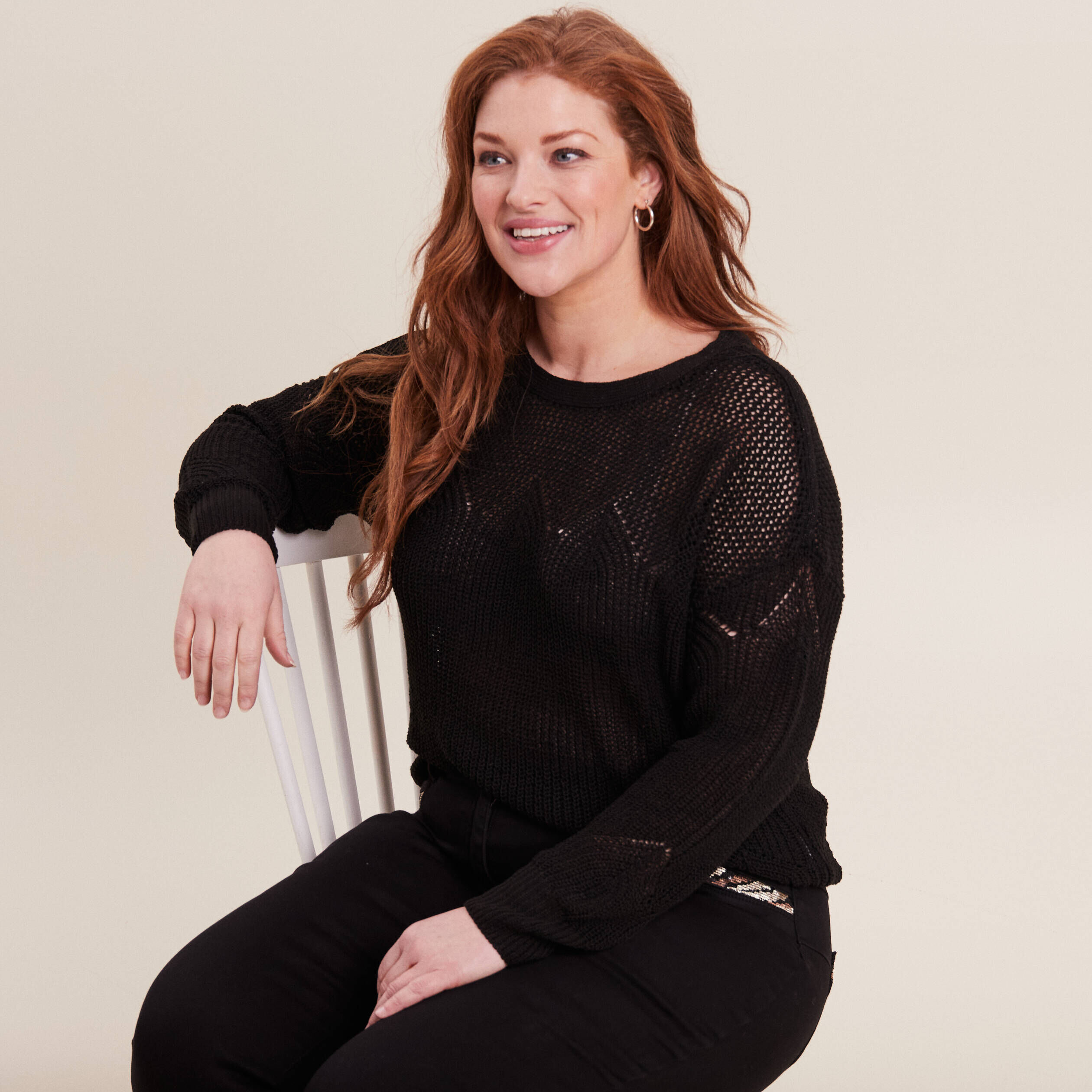 Pull noir simple femme deals