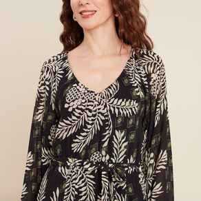 robe evasee manches 34 noir femme Robe évasée manches 3/4 noir femme