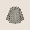 Chemise manches 3/4 noir femme