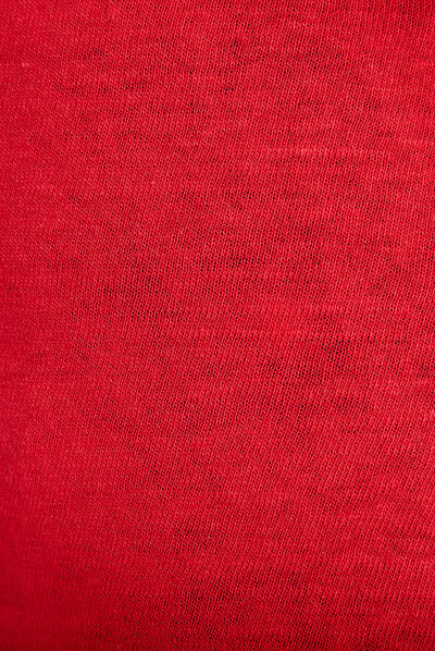 T-shirt manches courtes rouge femme