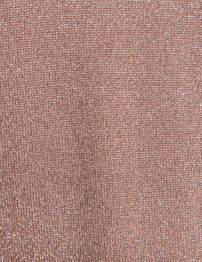 Pull manches longues couleur cuivre femme