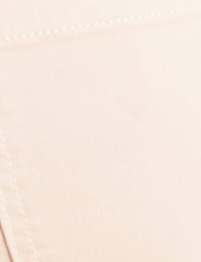 Pantalon coupe mom long ivoire femme