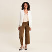Gilet réversible ajouré ecru femme