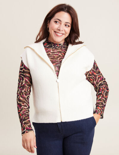 GILET - CARDIGAN Doudoune Sans Manches Femme Capuche Zippé Veste