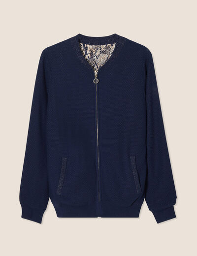 Gilet réversible esprit bomber beige femme