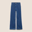 Jean large taille haute denim stone femme
