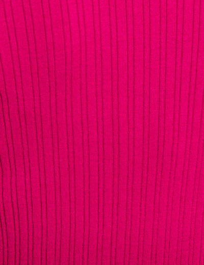 Pull manches courtes rose fushia femme
