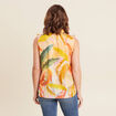 Chemise sans manches en coton multicolore femme