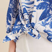 Blouse manches 3/4 blanc femme