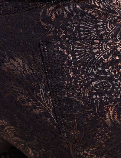 Pantalon magique L'Unique coupe ajust&eacute;e denim brut femme