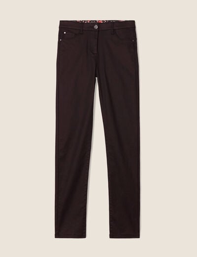 Pantalon magique L'Unique enduit noir femme