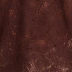 Polo manches 3/4 aspect dentelle marron fonc&eacute; femme