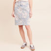 Jupe droite en jean taille standard rose femme