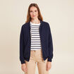 Gilet réversible esprit bomber beige femme
