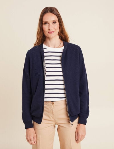 Gilet réversible esprit bomber beige femme